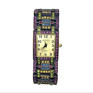 Heidi Daus Designer Jewel Toned Wristwatch